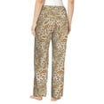 thumbnail image 3 of Daiia Paisley Floral 1 Women's Sleep Pant with Pockets and Drawstring,Pajama Pants-Small, 3 of 9