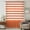 Orange, variant on Orange Anchor Sheer Curtains 45 Inches Long, Modern Nautical White Geometric Stripes Light Filering Curtains, Breathable Simi Curtain Privacy Drapes for Kitchen Bathroom Small Window Treatment