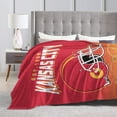thumbnail image 2 of Kansas City Flannel Throw Blanket Gifts for Men Women Youth Fans Decorative Football Style Travel Blanket for Decor Sofa Bed, 50" x 60, 2 of 6