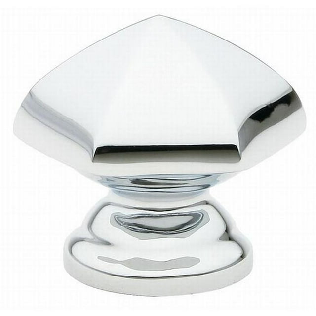 1.3 in. Hexagon Cabinet Knob, Bright Chrome