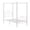 White, variant on VECELO Metal Canopy Bed Frame Twin, Four Posters Platform Bed with Headboard and Footboard, No Box Spring Needed, Black