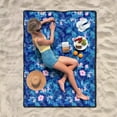 thumbnail image 5 of Extra Large Picnic Blankets Waterproof Foldable (60 "x 80") Beach Blanket Waterproof Sandproof,3-Layer Thicking Mat Outdoor Packable Camping Blanket, 5 of 6