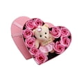 thumbnail image 4 of Caja de flores de rosas de jabón, flor artificial con muñeco de oso, adorno de flores de imitación, flores de jabón para boda, regalo Día de la, 4 of 10