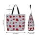 thumbnail image 5 of Balery Ladybug Bolsa Tote Estilo Estético con Cremalleras, Bolsa de Hombro, Bolsa de Compras Grande y Plegable, 5 of 8