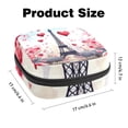 thumbnail image 3 of Eiffel Tower Valentine's Day Makeup Bag, Cosmetic Bag, Portable Toiletry Bag for Women and Girls, 3 of 7