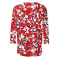 thumbnail image 3 of Cilsoka 3/4 Sleeve T Shirts for Women Long Sleeve Shirts for Women V Neck Womens Long Sleeve Tops Dressy Casual Graphic Tees for Women Plus Size Long Sleeve Shirts for Women Plus Cotton My Orders, 3 of 4