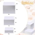 thumbnail image 2 of Suzile 9 Pcs Acrylic Buffet Risers Display Box Cube 5 Sided Food Riser Table Stand for Display with Hollow Bottoms for Party, 8 x 8 x 6, 7 x 7 x 4 Inches, 6 x 6 x 2 Inches(White), 2 of 8