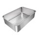 thumbnail image 2 of Arenero para gatos, inodoro para gatos, contenedor desmontable de acero inoxidable resistente con laterales altos. C, 2 of 9