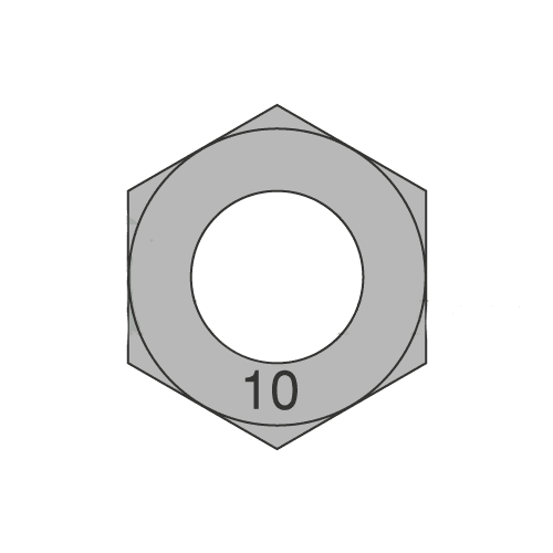 M81.25 Finished Hex Nuts / Metric Class 10 / Plain / DIN 934 (Quantity