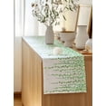 thumbnail image 5 of Table Runner 36 Inches Long for Kitchen Dining, Green Polka Dots Dresser Scarf Farmhouse, Dining Table Decorations for Wedding/Parties, Vintage Abstract Art Watercolor 13 x 36 In, 5 of 8