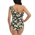thumbnail image 5 of Gaeub Flowers Women's One Shoulder Ruffle Tummy Control Swimwear for Swimming Surfing Beach Party - XX-Large, 5 of 8