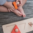 thumbnail image 4 of PlanToys® Triangle Matching Puzzle Wooden Sorting & Logic Toy for Kids Ages 3+ | Montessori Educational Game for Fine-Motor Skills & Spatial Reasoning | Eco-Friendly Learning Toy, 4 of 6