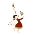 thumbnail image 2 of Colgante de madera de Navidad, colgante de niña de Ángel de peluche pintado hueco, decoración de árbol de Navidad, adornos DIY Wmkox8yii fhajkh5912, 2 of 3