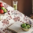 thumbnail image 3 of Rust Red Floral Pattern Table Cloth, French Country Tablecover for Rectangle Tables Dining 60 x 84,Perfect for Kitchen Dinner, Restaurant,Holiday Picnic Party Table Cover, 3 of 6