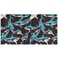 thumbnail image 2 of Dailycode Black Pop Sharks Hardcover 3 Ring Binder 1.5 Inch Ring Decorative Binder Organizer for Home School Office, 2 of 10
