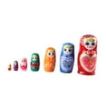 thumbnail image 2 of Muñecas rusas para anidar,Muñecas rusas para anidar,juguete para niños,muñeca apilable,Muñeca Matryoshka de madera,regalo para decoración del hogar,Juego anidado de 7 muñecos de, 2 of 9