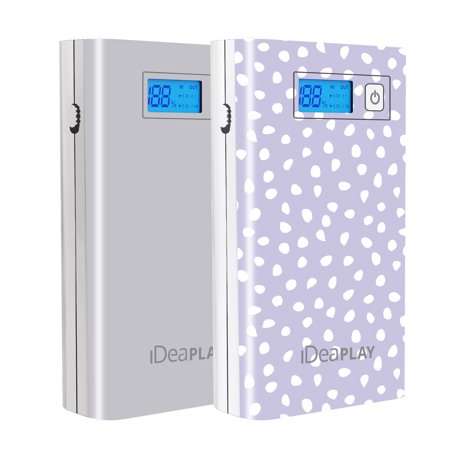 IDEAPLAY J8 Plus Jump Starter 8000mAh 29.6Wh Car Battery Charger, 2 Packs Portable Car Jump Starter (Up to 7L Gas and 5.5L Diesel Engines) 1000 Amp 12V Battery Booster Power Pack - Rose Gold