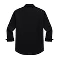 thumbnail image 4 of Guayabera Linen Shirts for Men Short Sleeve Button Down Shirt Hawaiian Shirt Hippie Summer Beach Vacation Shirts Black XXXL, 4 of 5