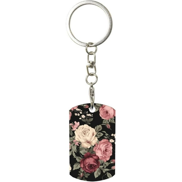 shiyou-Metal Keychain, Car Motorcycle Keychain,Rectangular Key Chain Holder for Women Men, 2 in