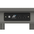 thumbnail image 5 of AFI Mission Solid Wood End Table with Built-In Charging Station, Grey, 5 of 5