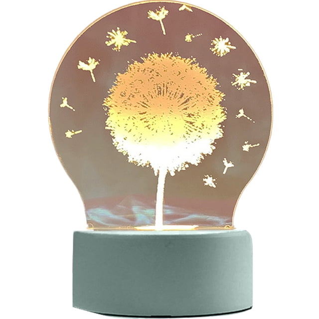 Lámpara de mesa creativa de la luz de la noche 3d del regalo, nueva y peculiar del LED pequeña