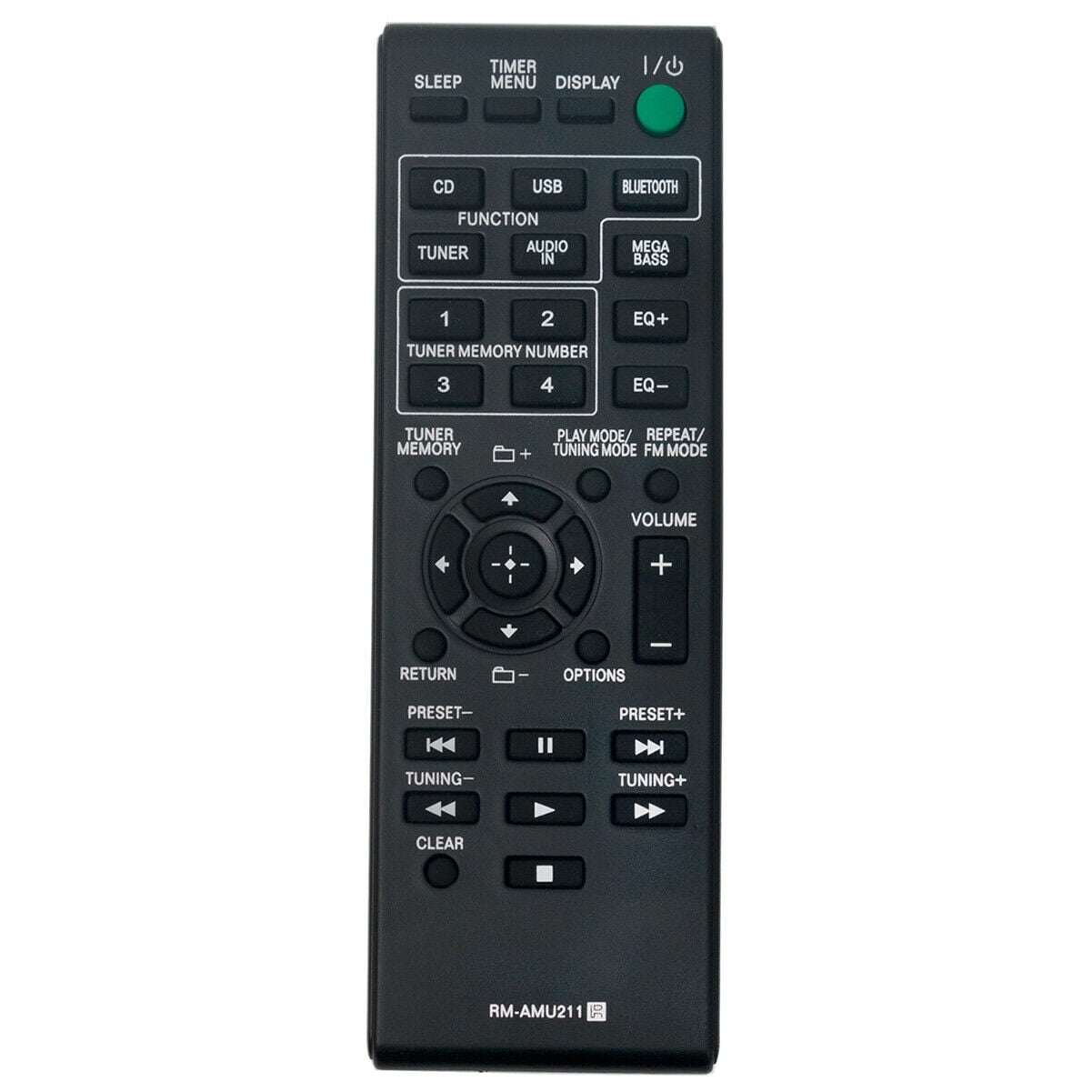 New RMAMU211 Replace Remote for Sony HiFi System MHCECL99BT MHC