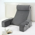 thumbnail image 1 of Almohada de Lectura Vekkia 21" con Soporte de Espalda y Brazos Gris, 1 of 8