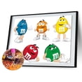 thumbnail image 2 of Cuadros Decorativos Pintura de diamante 5D MR Bean dibujos animados imagen redonda completa decoración del hogar (B2010) Sywqhk Nuevos Originales, 2 of 9