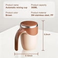 thumbnail image 3 of Automatic Magnetic Stirring Coffee Cup - Stainless Steel Rechargeable Lazy Mug for Office, Tea, Hot Chocolate, Easy Clean Coffee, 3 of 5