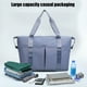 thumbnail image 4 of pstuiky Bolsa de viaje grande bolsa expandible para gimnasio equipaje de mano para mujer con funda para carrito y bolsillo impermeable bolsas de lona de viaje., 4 of 7