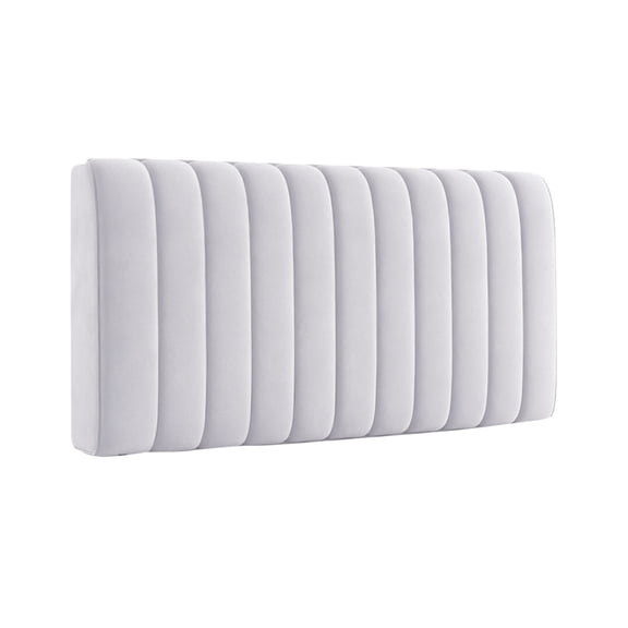Soft Bedside Backrest Pillow Ergonomic Headboard Support for Neck Relaxation Light Gray