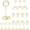 Gold, variant on Table Number Holders 20Packs - 3.35 Inch Table Number Stands Place Card Holder for Wedding Party Graduation Reception Restaurant Home Photo Picture Office Memo (Rose Gold, 3.35")