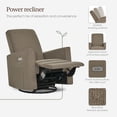 thumbnail image 3 of Evolur Harlow Deluxe Glider |Power Recliner| Rocker, Light Truffle, 3 of 13