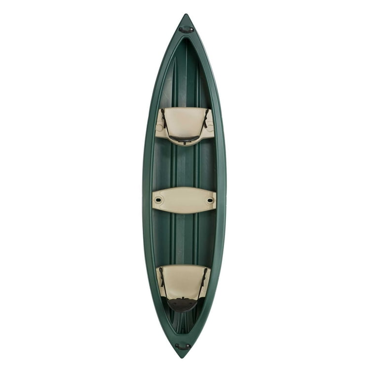 Lifetime Wasatch 13 ft Canoe Forest Green with HDPE Material, Skeg