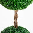 thumbnail image 4 of Nearly Natural 8ft. UV Resistant Artificial Triple Ball Boxwood Topiary Tree (Indoor/Outdoor), 4 of 9