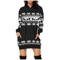 thumbnail image 3 of Vestido sudadera 3D otoño/invierno Sudadera con capucha navideña de moda Sudadera con capucha con bolsillo en la cadera Sudadera con capucha de moda, 3 of 5