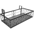 thumbnail image 1 of OULII 1Pack Flower Pot Railing Iron Rectangular Stand for Home Decoration Plants, 1 of 8