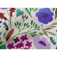 thumbnail image 5 of oneOone Coton Améthyste Tissu Feuilles & Trèfle Robe Tissu Matériel Tissu Imprimé par la Cour 42 Pouces de Large, 5 of 5