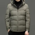 thumbnail image 4 of Abrigos de plumón de seda de leche nuevos de lujo con relleno de pato corto para hombre, ropa de diseñador para hombre, chaquetas acolchadas ligeras, abrigo de invierno frío, 4 of 5