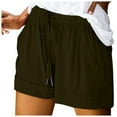 thumbnail image 2 of Womens Plus Size Shorts - Casual 2024 Summer, Drawstring, with Pockets, 2 of 7