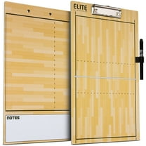 Elite Clipboards Dry Erase Volleyball Coaches Clipboard | Double-Sided Volleyball Coach Marker Board