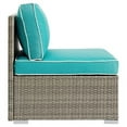 thumbnail image 3 of Modway Repose Patio Side Chair in Light Gray and Turquoise, 3 of 4