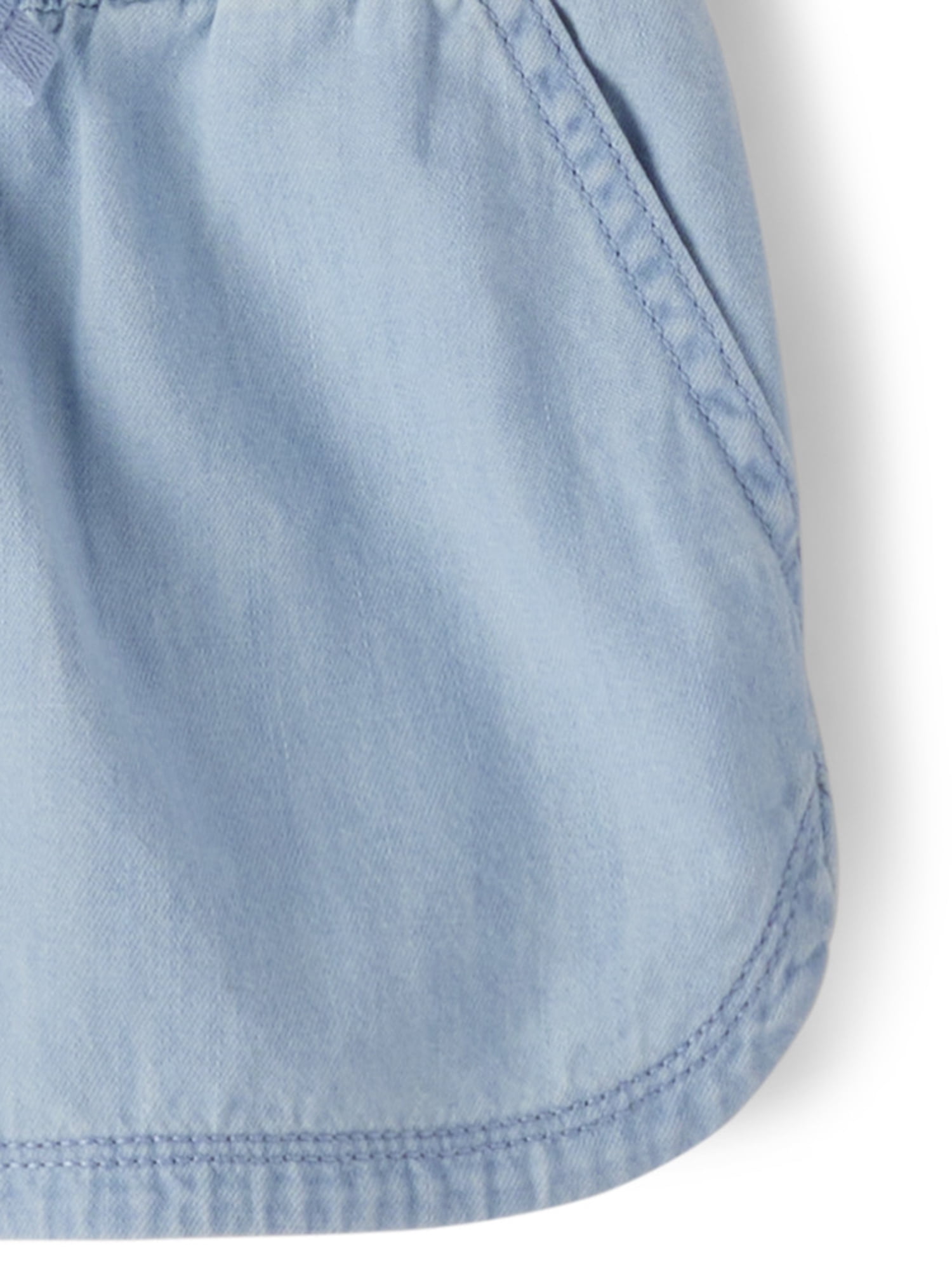 The Children's Place Girls Chambray Denim Pull On Short, Sizes 4-16