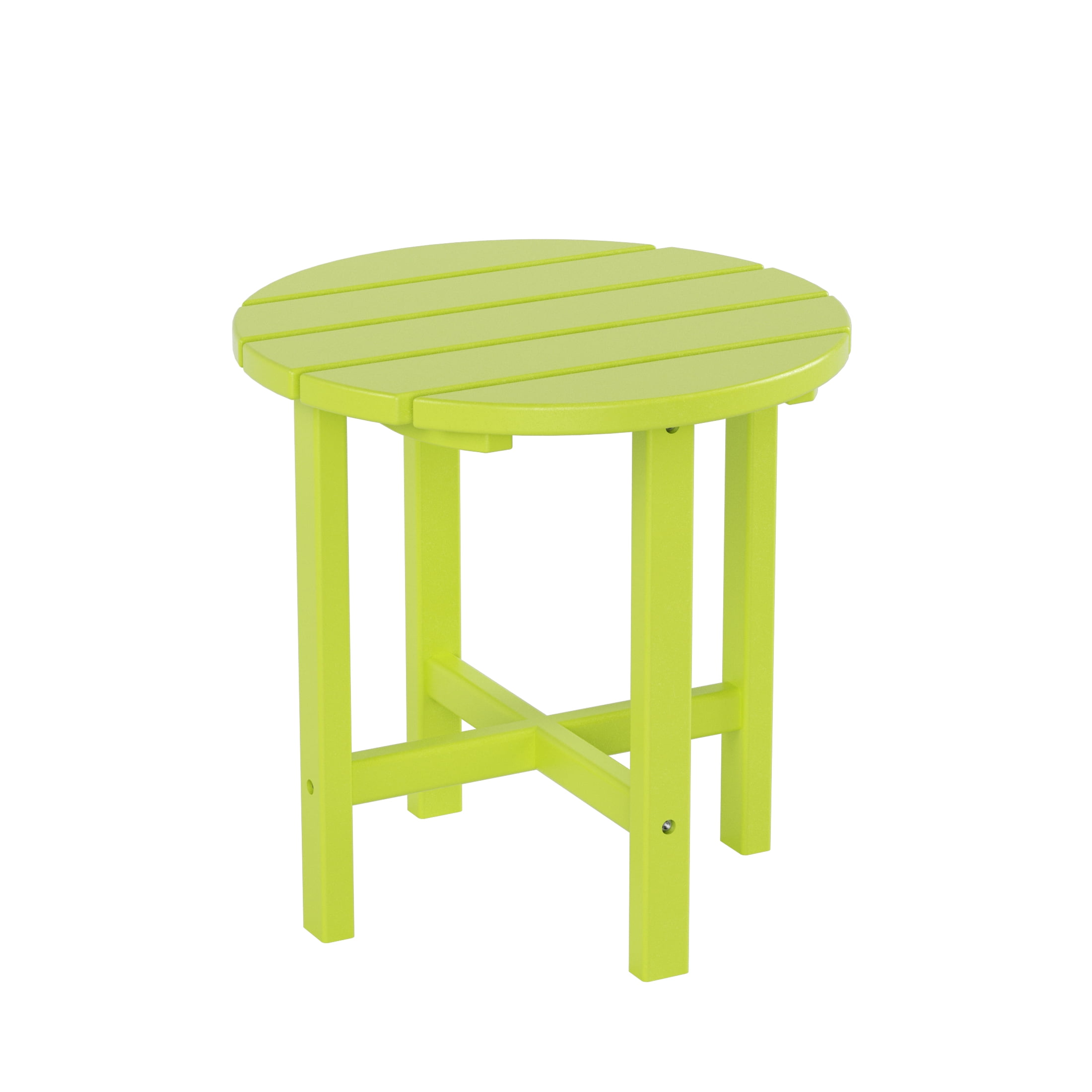 GARDEN 2-Piece Set Classic Plastic Porch Rocking Chair with Round Side Table Included, Lime