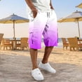 thumbnail image 2 of CONZONE Mens Cargo Shorts Gradient Color Straight Leg Cargo Shorts for Men Lightweight Relaxed Fit Outdoor Workout Shorts With Pockets, 2 of 5