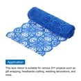 thumbnail image 3 of Lace Ribbon 10 Yards 7 Inch Lace Flower Trim for Craft Headbands Wedding Blue, 3 of 5