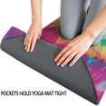 thumbnail image 3 of Colorful Rainbow Tie Dye Spiral Pattern Hot Yoga Mat Towel Non Slip for Hot Yoga - Quick-Drying Yoga Mat Cover with 4 Corner Pockets with Travel Bag - Hot Yoga Towel Non Slip 70"x26", 3 of 6