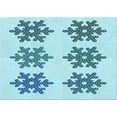 thumbnail image 1 of Ahgly Company Machine Washable Indoor Rectangle Transitional Blue Ivy Blue Area Rugs, 3' x 5', 1 of 7