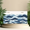 thumbnail image 4 of License Plate, Blue Wave Pattern Decorative Front,Personalized Stainless Steel License Plate Cover For Men Women,12.2" X 6.2", 4 of 6