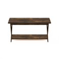 thumbnail image 5 of Pemberly Row Contemporary Criss-Crossed Coffee Table in Amber Pine, 5 of 6